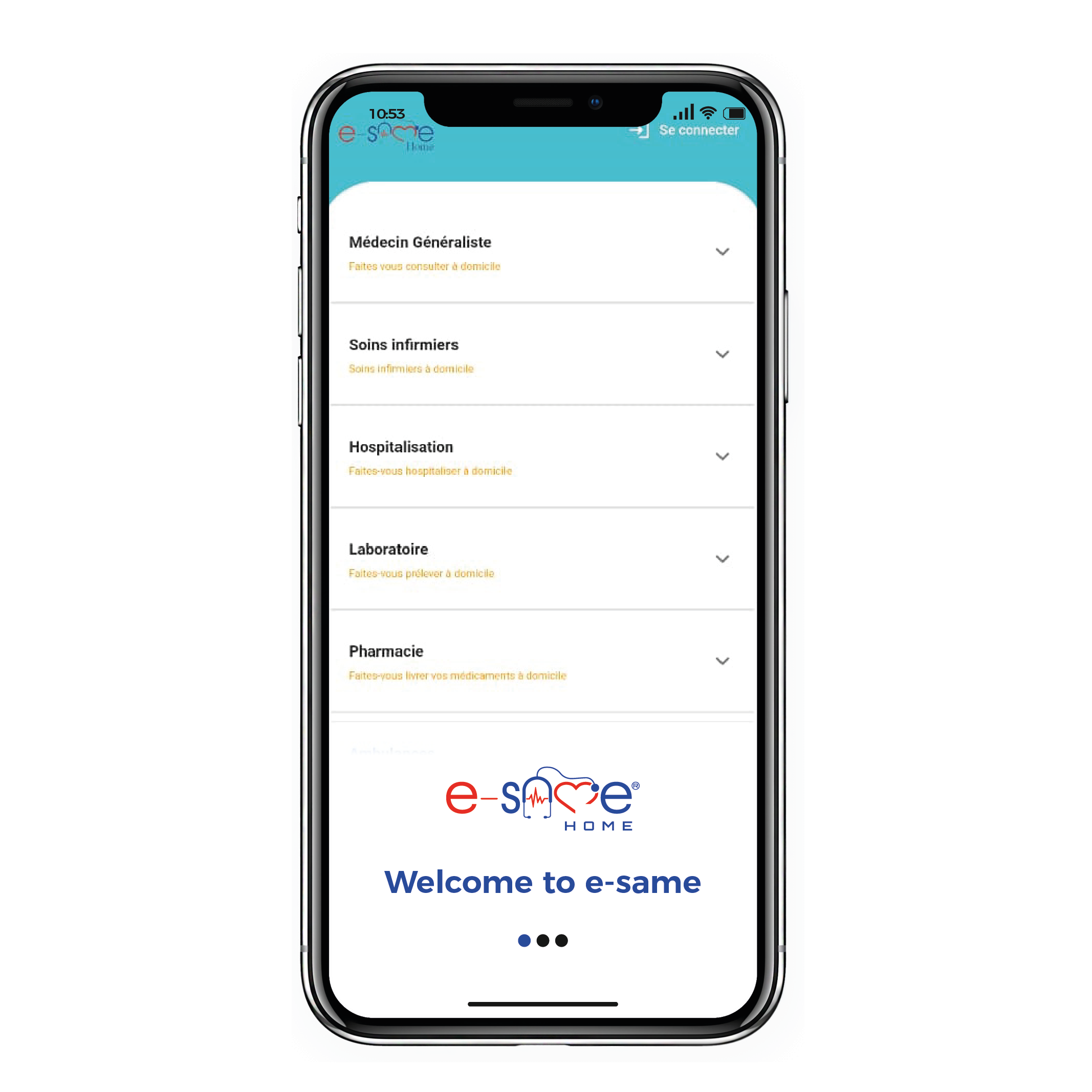 e-SAME Home home page